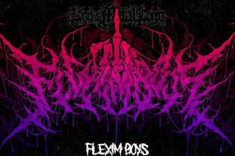 make a thrash metal and heavy metal logo