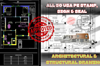 licensed architect USA pe stamp for georgia, kentucky, maryland, ms city permit