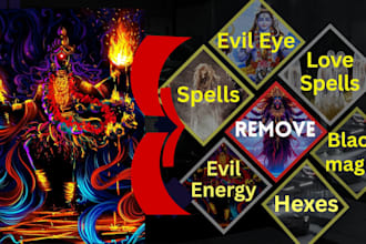 permanently remove black magic and evil eye remotely within 24 hours