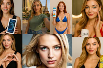 create ai generated product photos with model for your brand