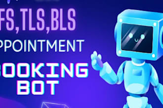 build a visa appointment booking bot for vfs tls bls b2b appointement setter