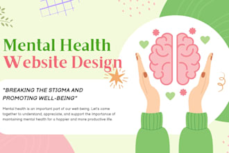 design mental health and wellness medical website