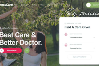 design mental health and wellness medical website