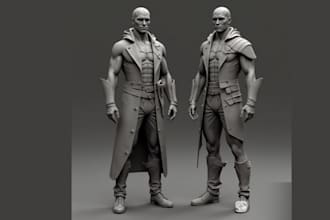 design 3d head bust 3d action figure 3d toy design character model for 3d print