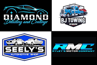 design auto detailing, automotive, mobile detailing, car racing, car wash logo