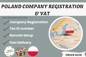 do company and vat registration for poland, obtain nip tax id