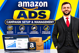 do amazon PPC ads campaign management as amazon ads expert