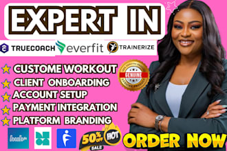 upload workouts on everfit trainerize truecoach pt distinction automation