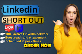 shoutout linkedin content, post with my 10k followers