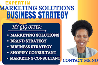 provide marketing solutions brand strategy business strategy shopify consulting