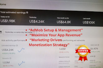 set up and manage admob for your mobile app