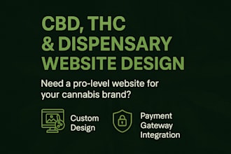 build redesign a custom cbd cannabis dispensary website that sells