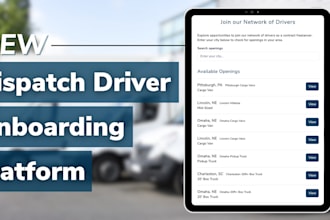create logistics, trucking, dispatch, freight, moving company website
