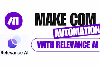 setup make com automation make scenerio with relevance ai integration crew ai