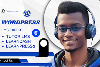 develop wordpress lms website with learndash learnpress tutor pro masterstudies