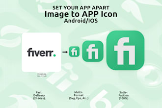 transform your logo into a modern android and IOS icon