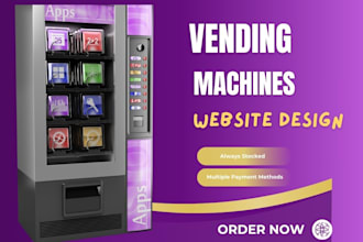 design vending machine website, vending website, atm machine website