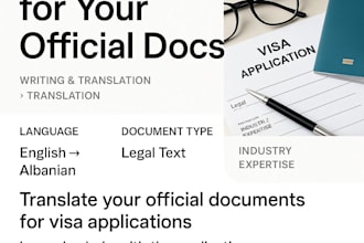 translate your official documents for visa applications