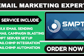 do email marketing email campaign blasting or bulk emails smpt server mailchimp