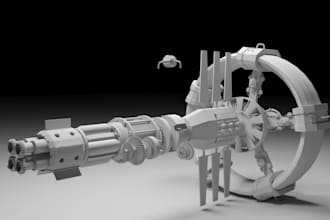 deliver printed 3d articulated action figures, spaceship model, animal modeling