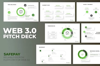 create crypto pitch deck, blockchain, nft, ai, web3, ico powerpoint presentation