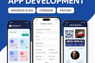 develop a custom flutter app for android and IOS