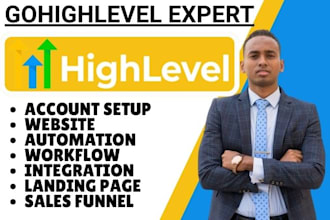 design go highlevel landing page gohighlevel sales funnel ghl website automation