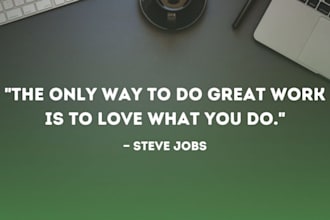 do motivational background with quote
