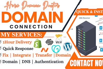 connect, fix, or redirect domain, subdomain to wix, shopify, godaddy, systeme io