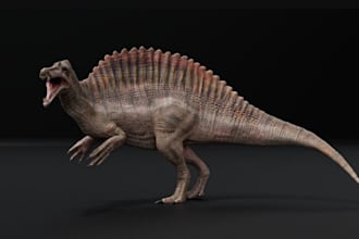 prehistoric 3d animal, dragon model, dinosaur creature, sculpt3d, zbrush animate