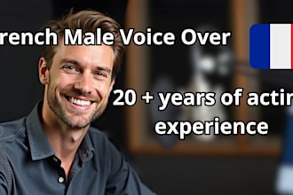 record a professional french audiobook with emotion, clarity and studio quality