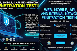 web , mobile , API and internal network penetration testing