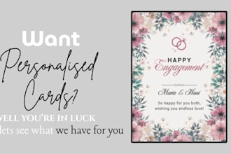 make you a personalized card based on your liking