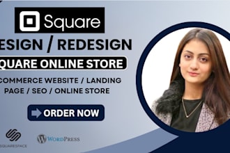 build business square website design or square online store