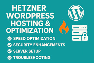 expert hetzner wordpress hosting, optimization speed, security fixes