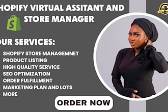 shopify dropshipping virtual assistant, shopify store manager