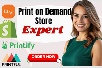 revamp print on demand store, fix payment shipping pricing issues shopify store