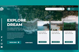 develop travel website, tour travel agency, tourism website, booking website