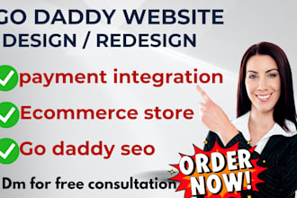 design redesign godaddy airo ecommerce website development website design seo