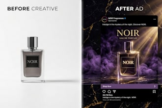design ai ad creatives for facebook, instagram and tiktok