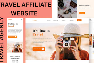 setup travel website travel affiliate marketing hotel booking for passive income