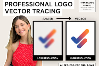 convert your ai logo or sketch to a high resolution vector for brand use