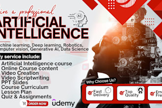 do course content on artificial intelligence, machine learning, online course