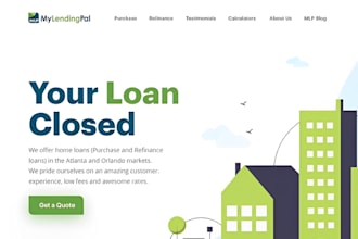 build mortgage loan website, mortgage website business loan loan finance website