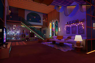design an optimized vrchat world, club, or chill hangout