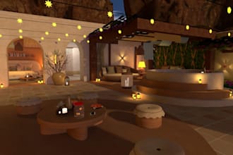 create a custom and interactive vrchat world and 3d game environment
