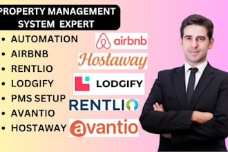 setup and manage airbnb, rentlio, lodgify and avantio