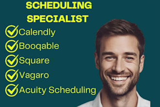 set up acuity scheduling, square, booking appointments, calendly