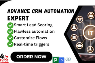 design advanced CRM automation flows in hubspot,pipedrive,active campaign