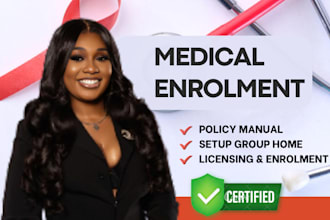 setup group home, get license, medicaid medicare, credentialing, policy manual